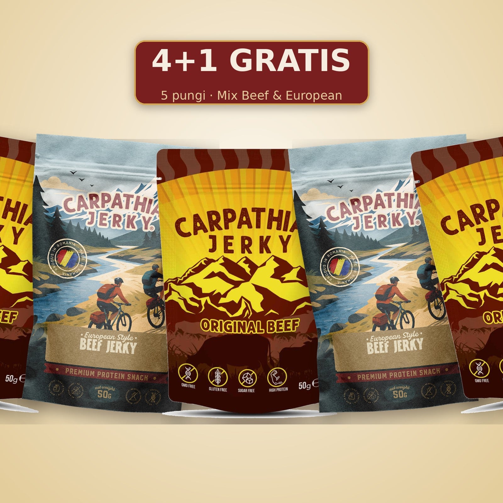 Mix 4+1 GRATIS — Original Beef & European Style
